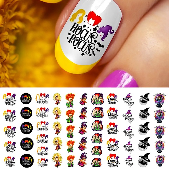 Hocus Pocus 💌BO/GO$6 Nail Decals Halloween - Picture 2 of 5